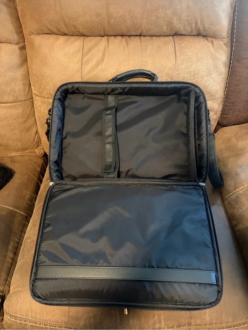 Men's👨🏻‍🦱Case-Tek Inc Chicago IL Black Leather Computer Briefcase💼17